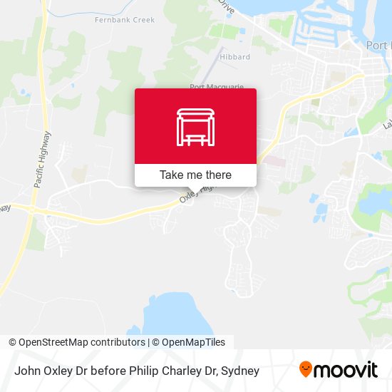 John Oxley Dr before Philip Charley Dr map