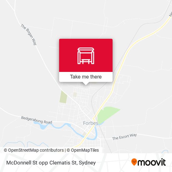 McDonnell St opp Clematis St map