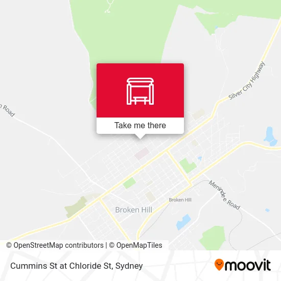 Mapa Cummins St at Chloride St