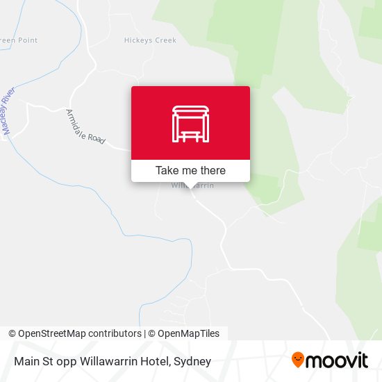 Main St opp Willawarrin Hotel map