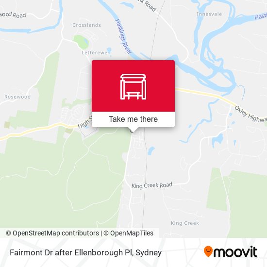 Fairmont Dr after Ellenborough Pl map