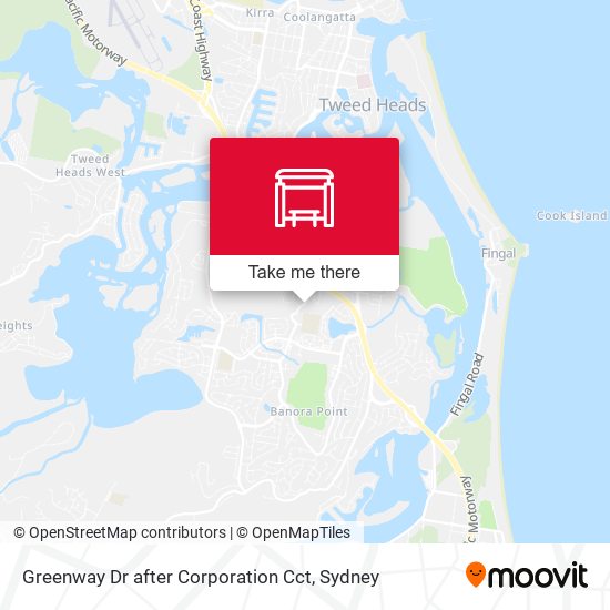 Greenway Dr after Corporation Cct map