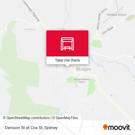Denison St at Cox St map