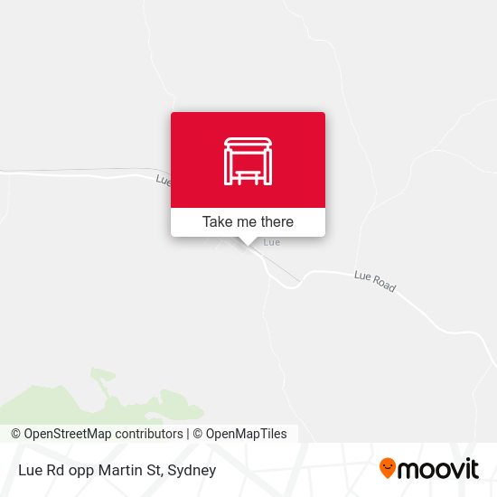 Lue Rd opp Martin St map
