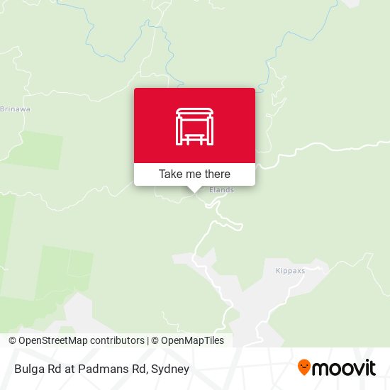 Bulga Rd at Padmans Rd map