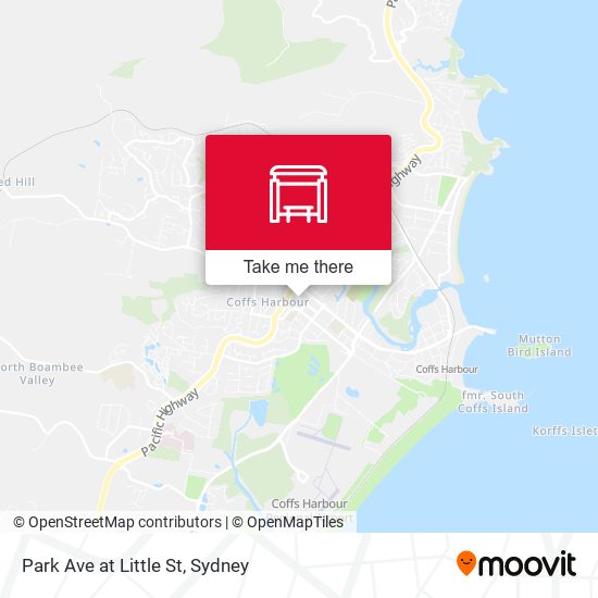 Park Ave at Little St map