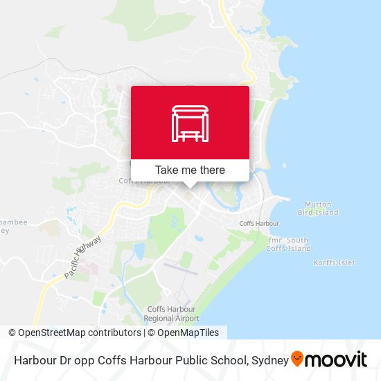 Harbour Dr opp Coffs Harbour Public School map