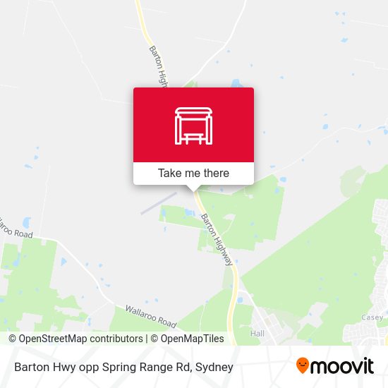 Barton Hwy opp Spring Range Rd map