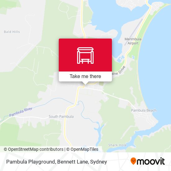 Pambula Playground, Bennett Lane map