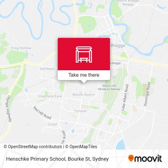 Henschke Primary School, Bourke St map