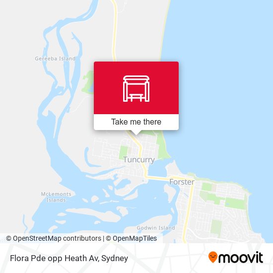 Flora Pde opp Heath Av map