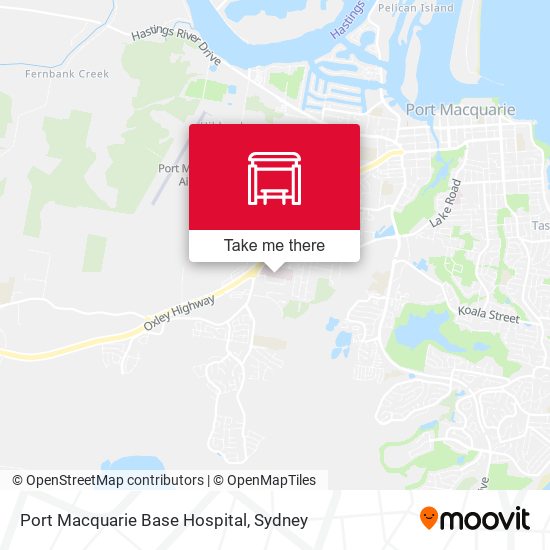 Port Macquarie Base Hospital map