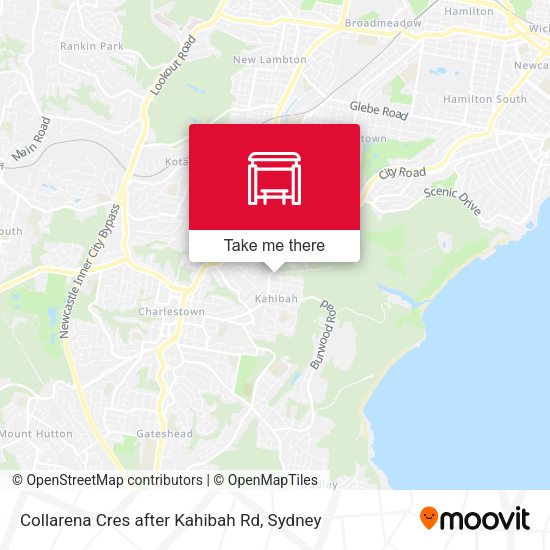 Collarena Cres after Kahibah Rd map
