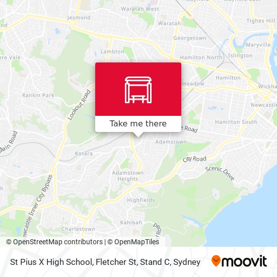 St Pius X High School, Fletcher St, Stand C map