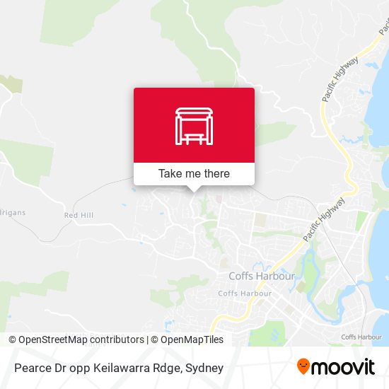 Pearce Dr opp Keilawarra Rdge map