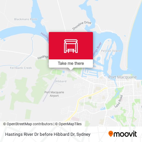 Hastings River Dr before Hibbard Dr map