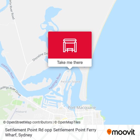 Settlement Point Rd opp Settlement Point Ferry Wharf map