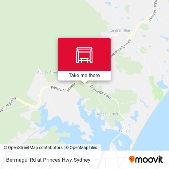 Bermagui Rd at Princes Hwy map