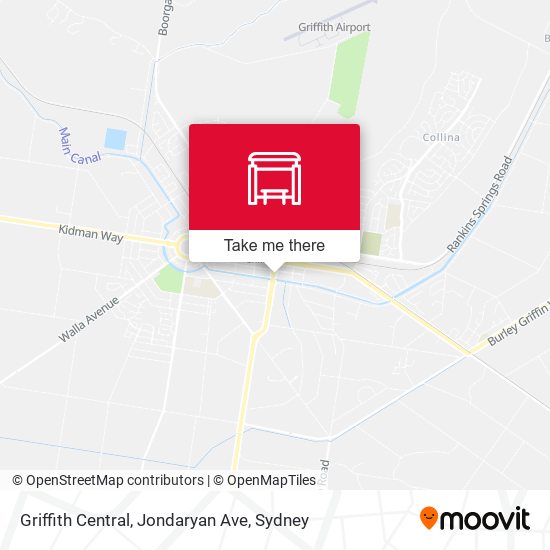 Griffith Central, Jondaryan Ave map