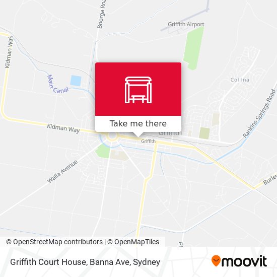 Griffith Court House, Banna Ave map