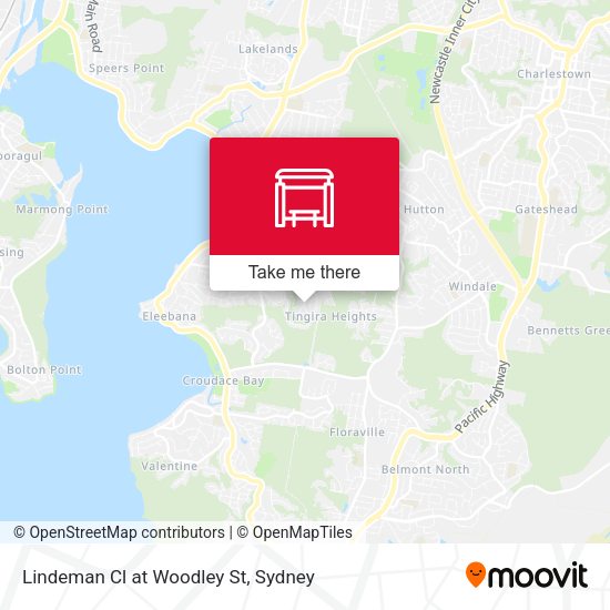 Lindeman Cl at Woodley St map