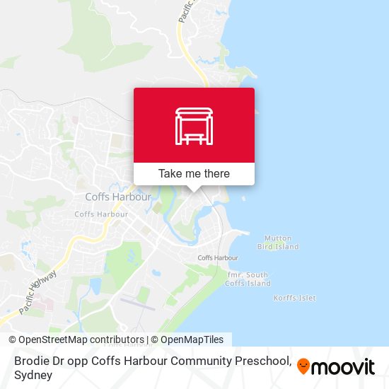 Brodie Dr opp Coffs Harbour Community Preschool map
