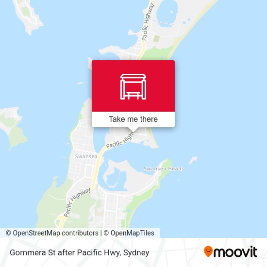 Gommera St after Pacific Hwy map