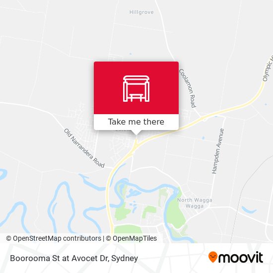 Boorooma St at Avocet Dr map