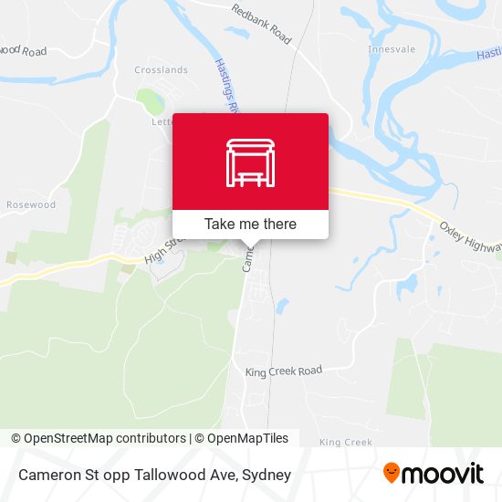 Cameron St opp Tallowood Ave map