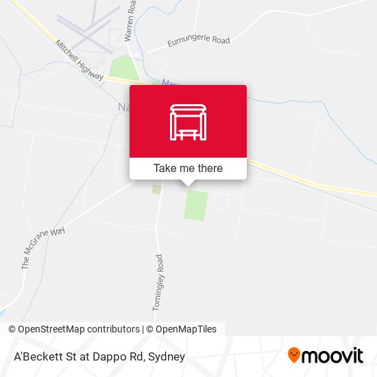 A'Beckett St at Dappo Rd map