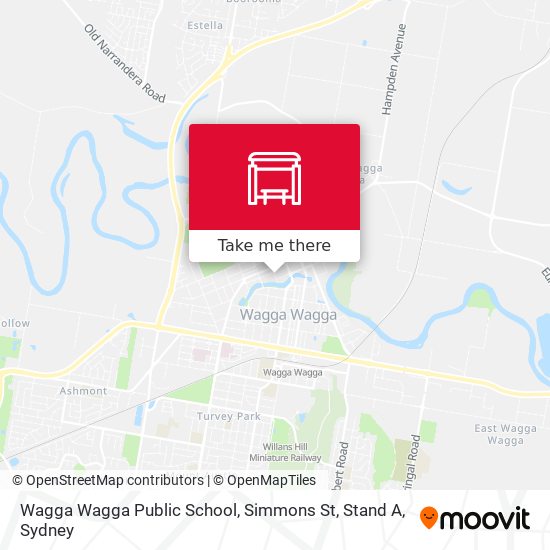 Wagga Wagga Public School, Simmons St, Stand A map