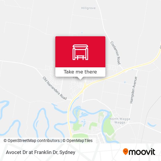 Mapa Avocet Dr at Franklin Dr