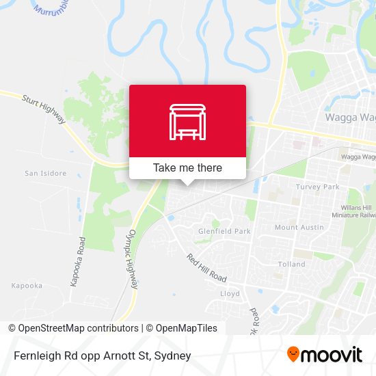 Fernleigh Rd opp Arnott St map