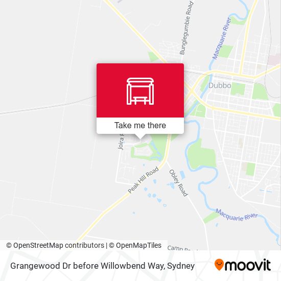 Grangewood Dr before Willowbend Way map
