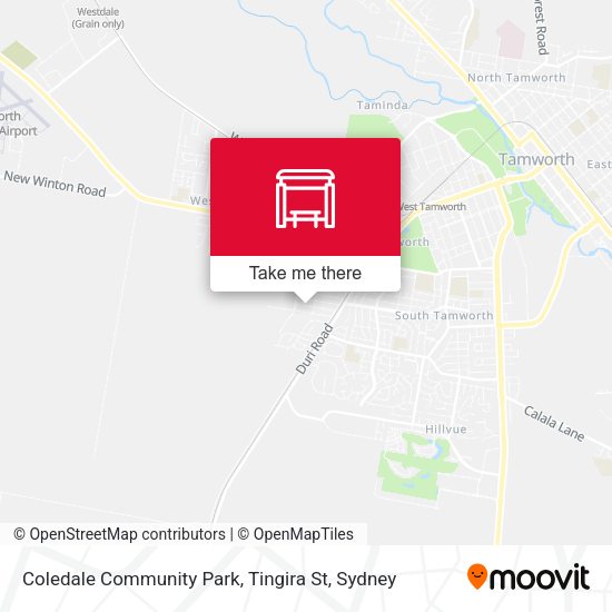 Coledale Community Park, Tingira St map