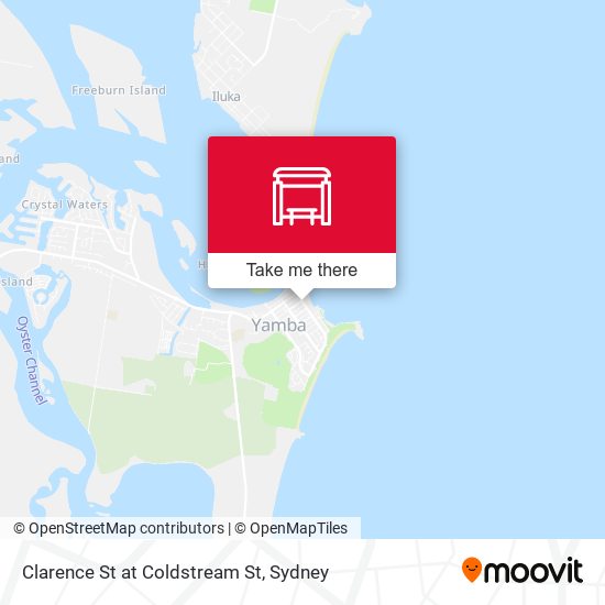 Clarence St at Coldstream St map