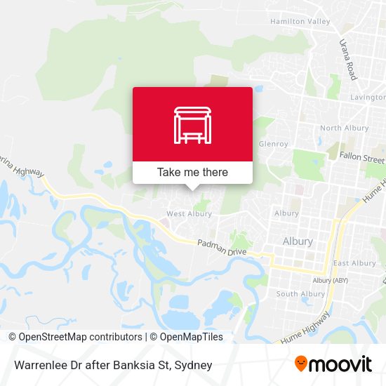 Warrenlee Dr after Banksia St map