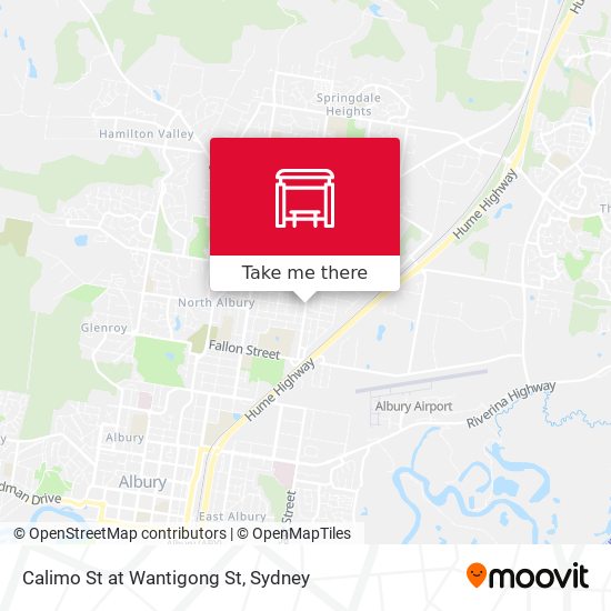 Calimo St at Wantigong St map