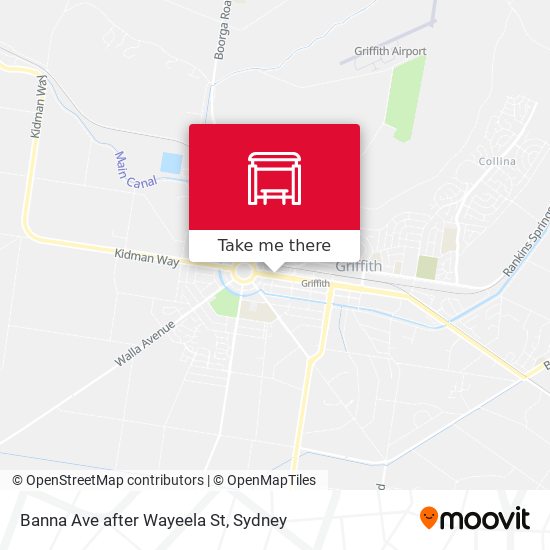 Banna Ave after Wayeela St map