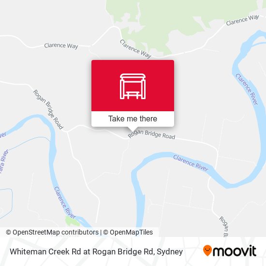 Whiteman Creek Rd at Rogan Bridge Rd map