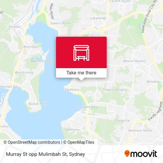 Murray St opp Mulimbah St map