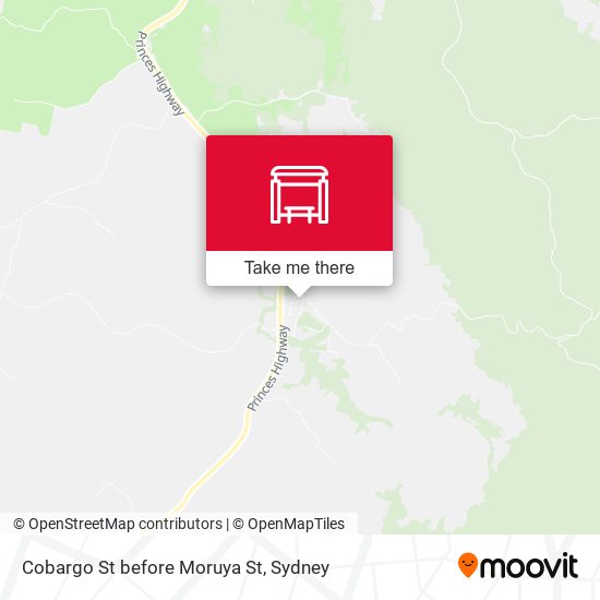 Cobargo St before Moruya St map