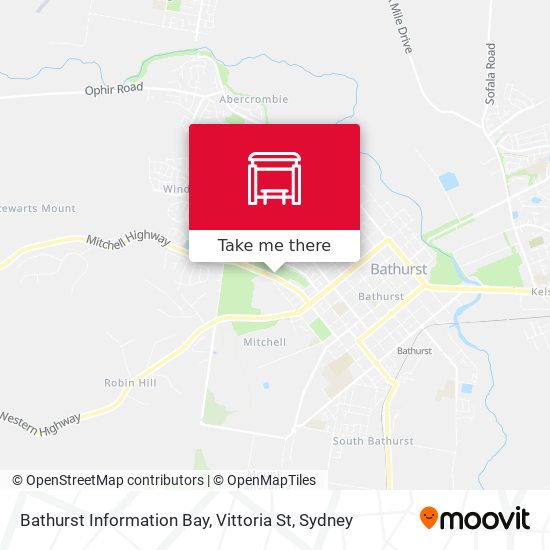 Bathurst Information Bay, Vittoria St map