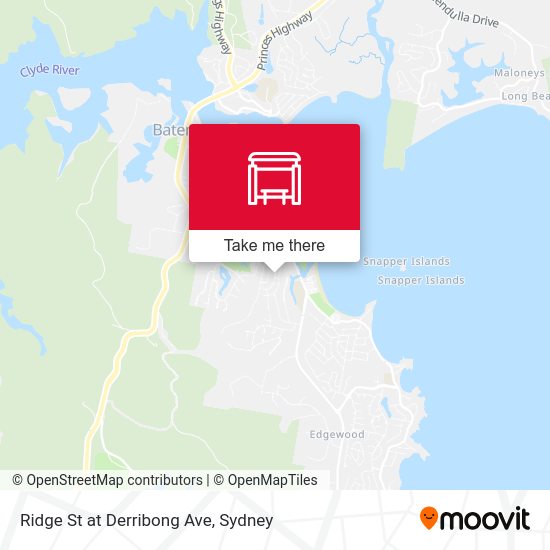Ridge St at Derribong Ave map