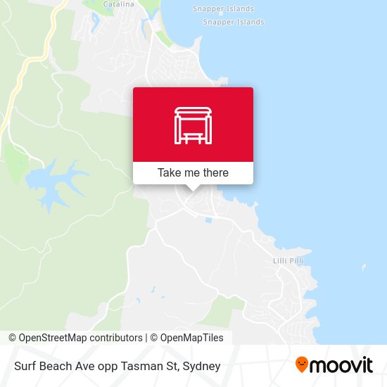 Surf Beach Ave opp Tasman St map