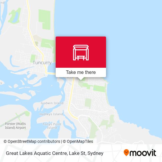Great Lakes Aquatic Centre, Lake St map