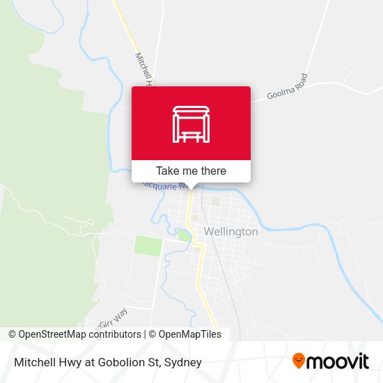 Mitchell Hwy at Gobolion St map