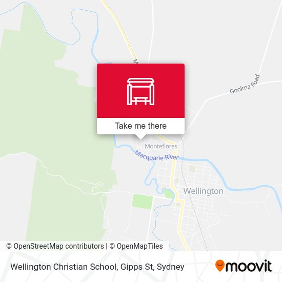 Wellington Christian School, Gipps St map