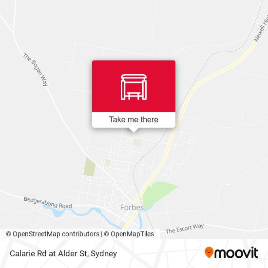Calarie Rd at Alder St map