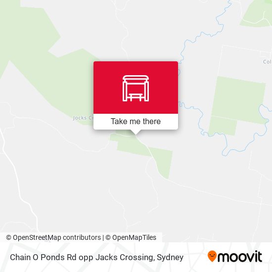 Chain O Ponds Rd opp Jacks Crossing map